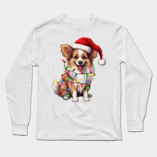 Christmas Papillon Long Sleeve T-Shirt